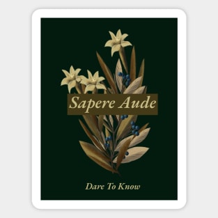 Sapere Aude - Dare To Know Magnet